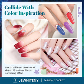 JEWHITENY finished nails on model hand showing durable glossy salon results