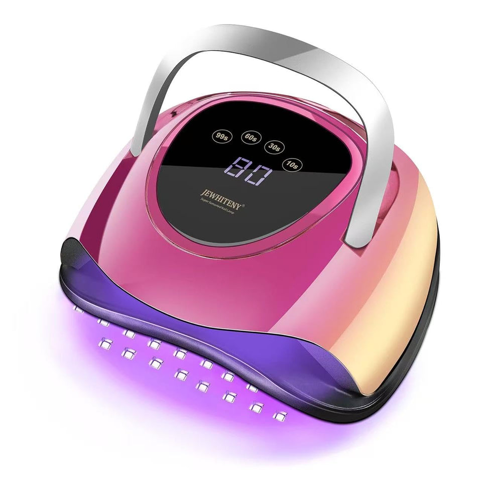 JEWHITENY front view of lamp showing salon-ready design and fast curing