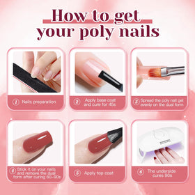 JEWHITENY lifestyle image of home manicure setup for easy DIY extensions