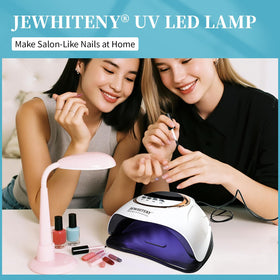 JEWHITENY lamp on salon station as lifestyle shot highlighting professional style