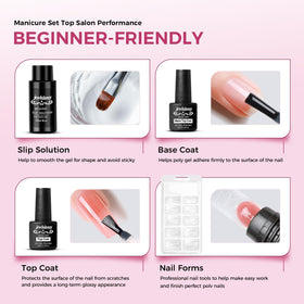 JEWHITENY finished manicure on hand for durable, polished appearance