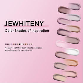 JEWHITENY poly gel bottle close-up showing texture for smooth sculpting