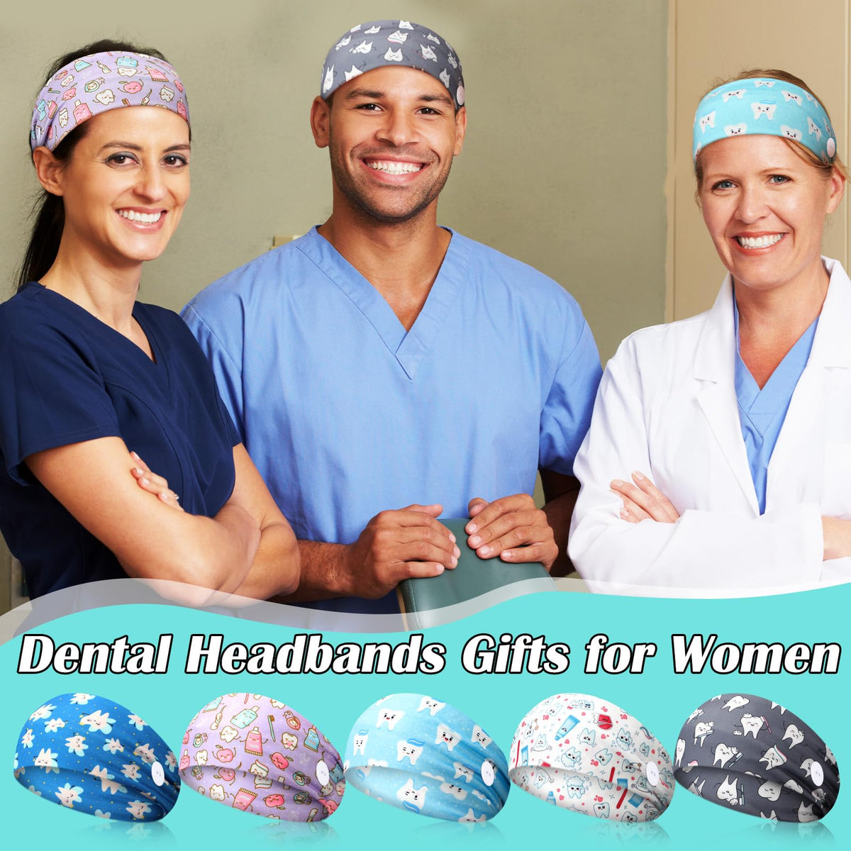 Jexine headband in clinic setting illustrating professional look and hygiene benefit