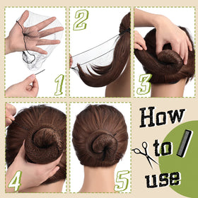 Jexine size comparison in hand showing 20-inch fit for most bun sizes
