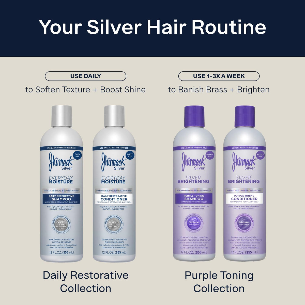 jhirmack conditioner applying to hair showing smoothing effect