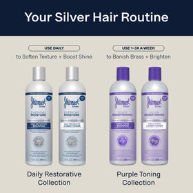 jhirmack conditioner applying to hair showing smoothing effect