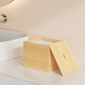 JHJFRAWY lifestyle on bathroom vanity adding warm, spa-like decor