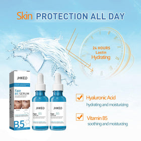 JHKED applying serum to cheek for visible plumping benefit