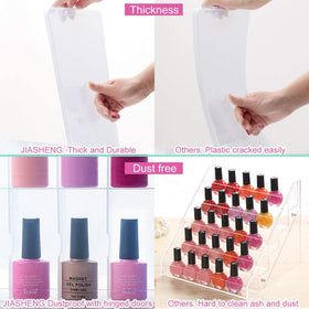 JIASHENG adjustable dividers closeup showing customization for mixed bottle sizes