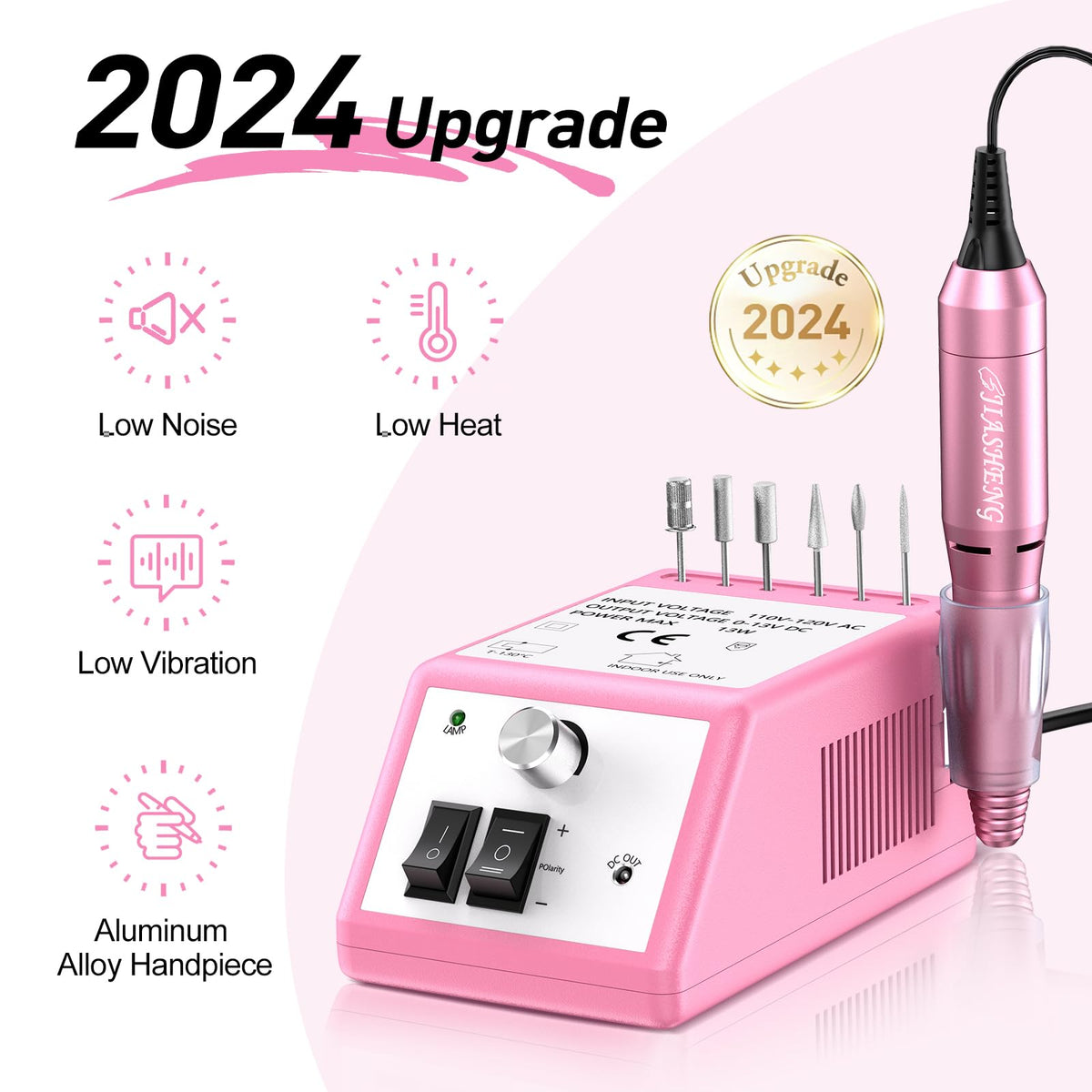 JIASHENG close-up of aluminum alloy handpiece highlighting sturdy grip for precise control