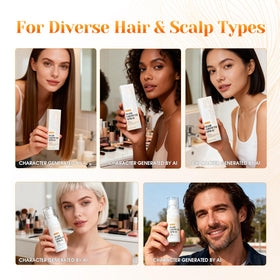 JIEXUN scalp application being massaged in to boost circulation and absorption