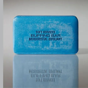 JIGME CALA bar beside razor illustrating pre- and post-shave skin prep
