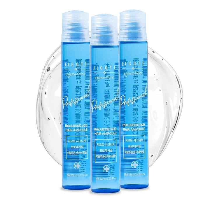 Jigott ampoules front packaging showing set of ten for convenient treatments