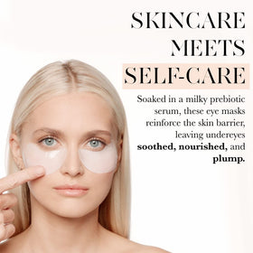 Jillian Dempsey mask closeup texture highlighting bio-cellulose material and hydration