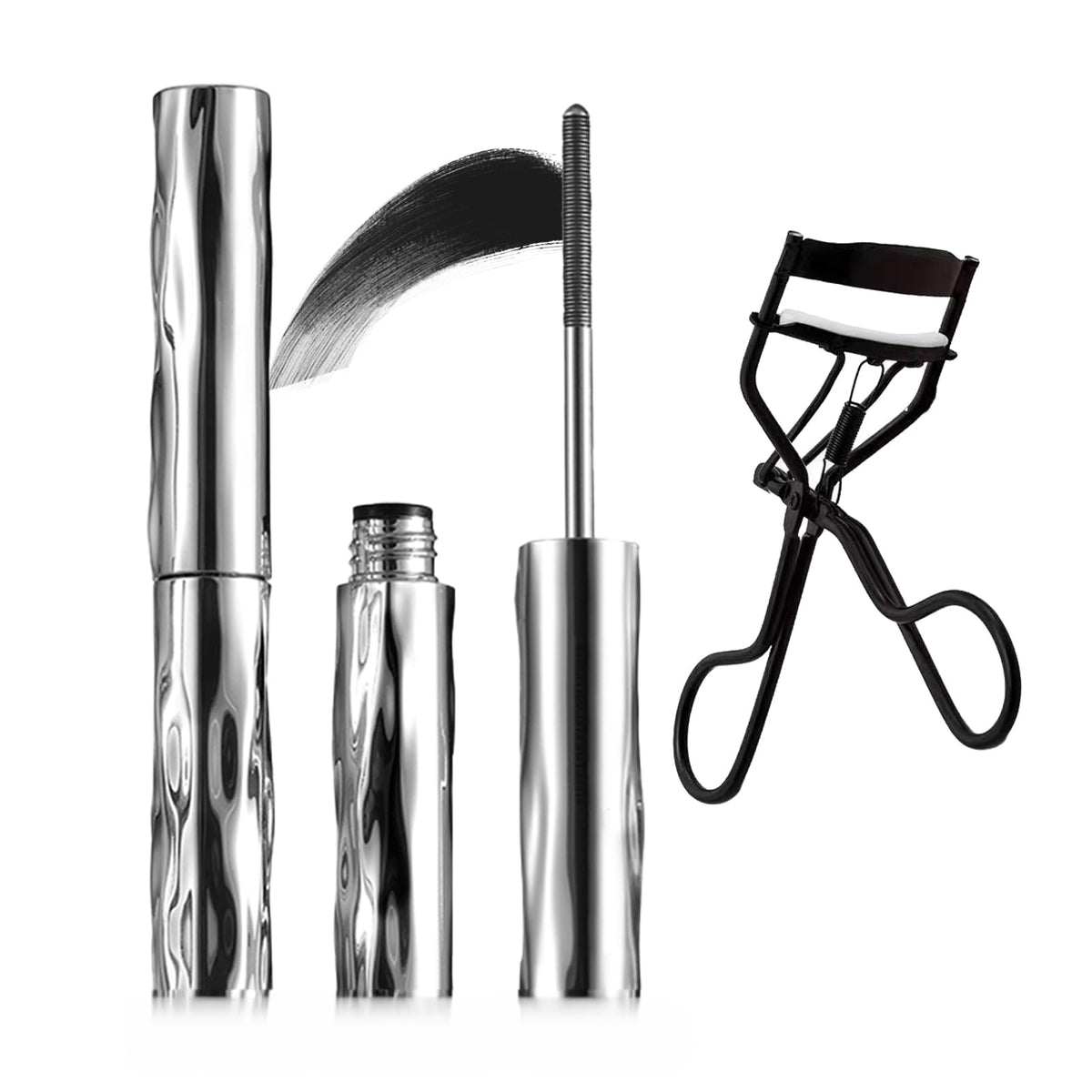 Jiodama front packaging showing mascara duo and curler for convenient travel