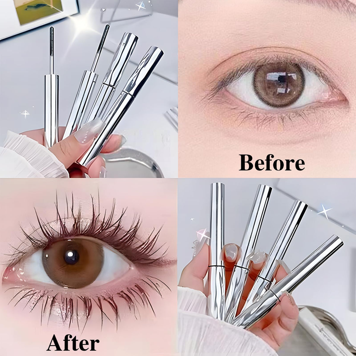 Jiodama metal wand close-up showing precise tip for clump-free application