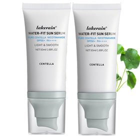 JISKG front packaging of centella sunscreen showing SPF50 protection and compact tube benefit