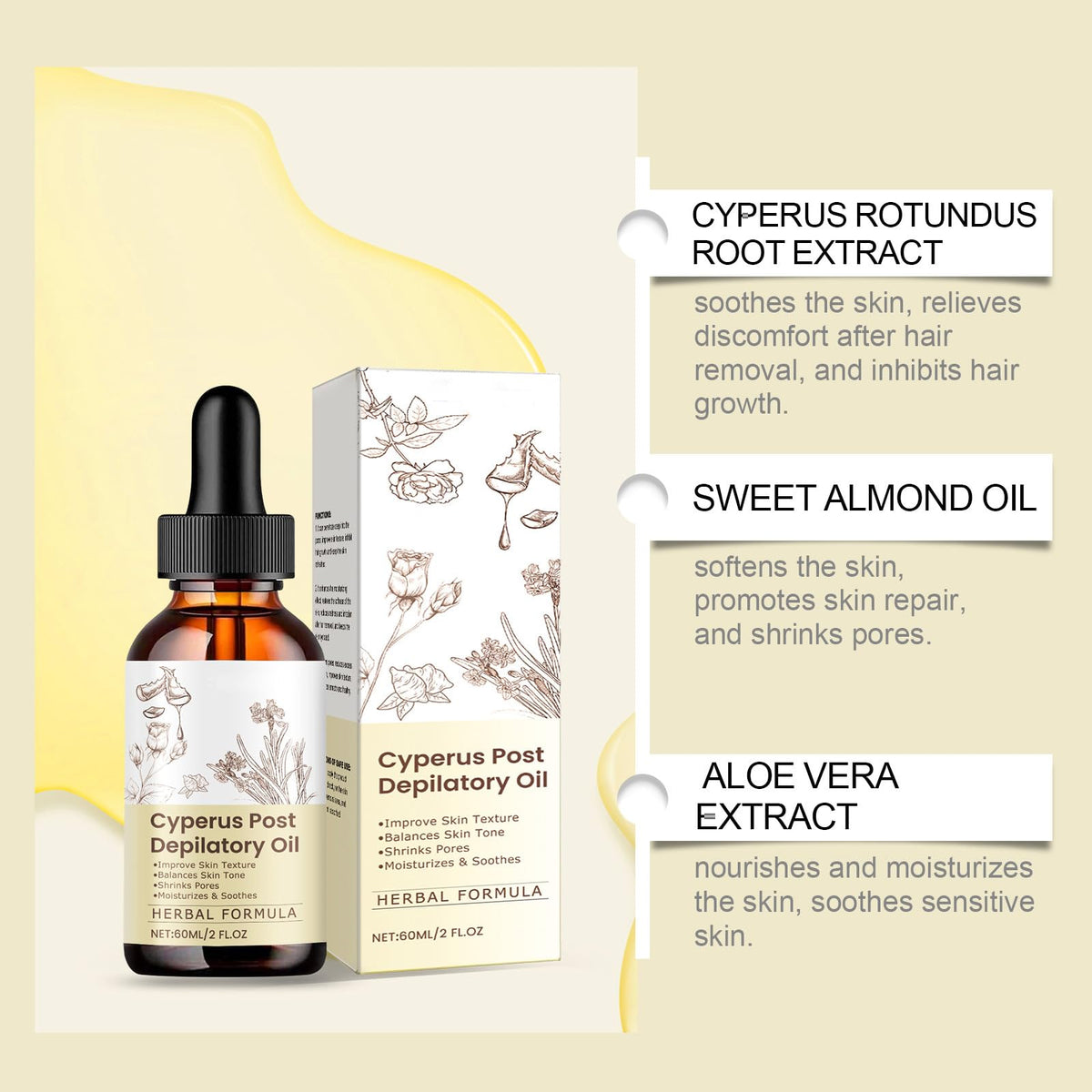JISKG oil texture absorbing quickly for non-greasy hydration benefit