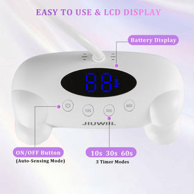 JIUWIIL auto sensor in use with hand inserted for hands-free convenience