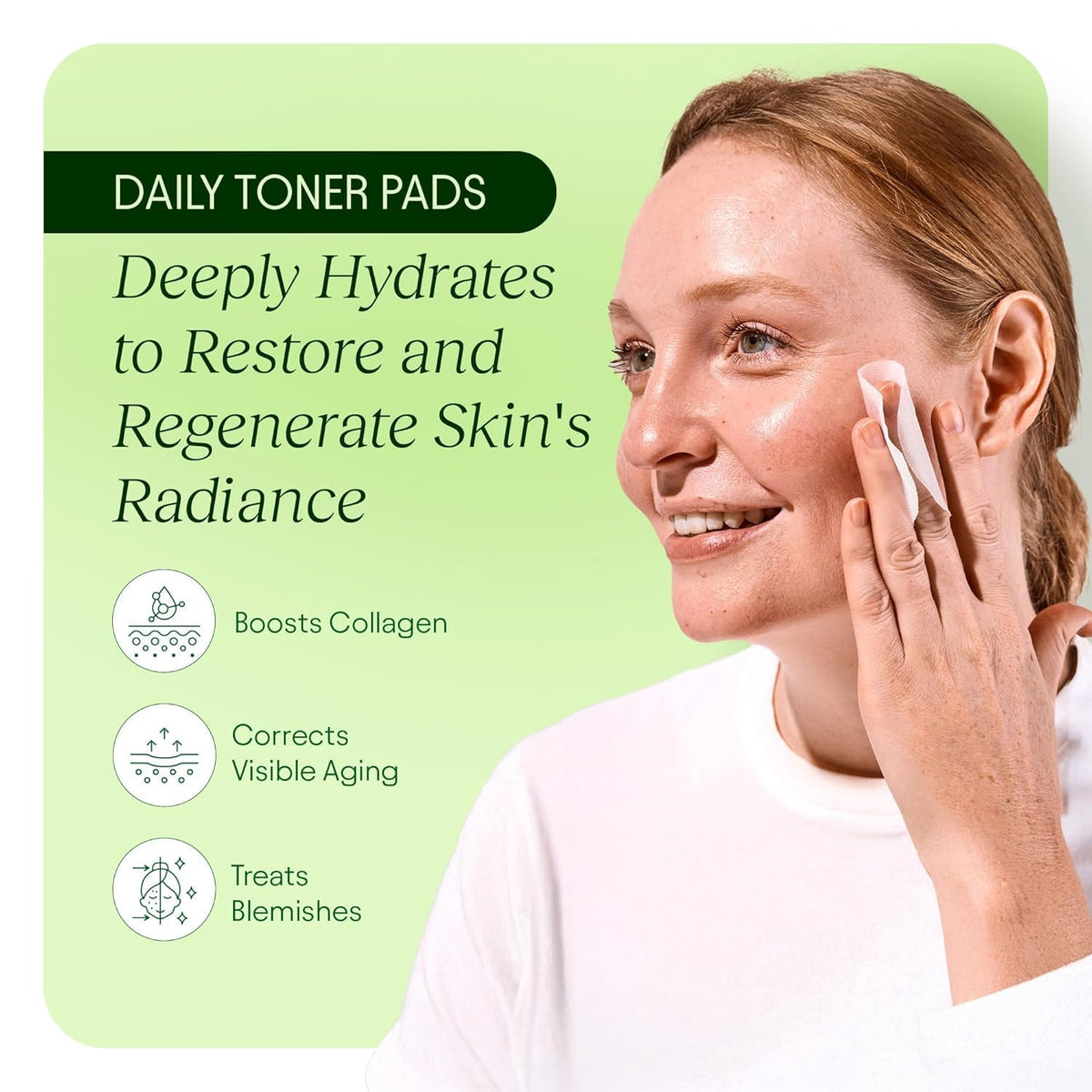 JiYu pad soaked in solution displaying concentrated actives benefit