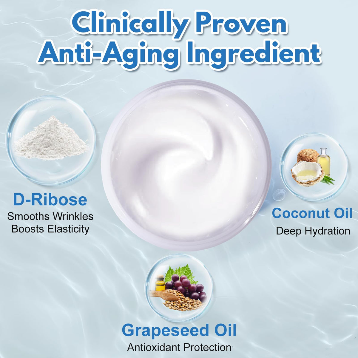Jkrova cream dispensed on hand showing easy spread and hydration
