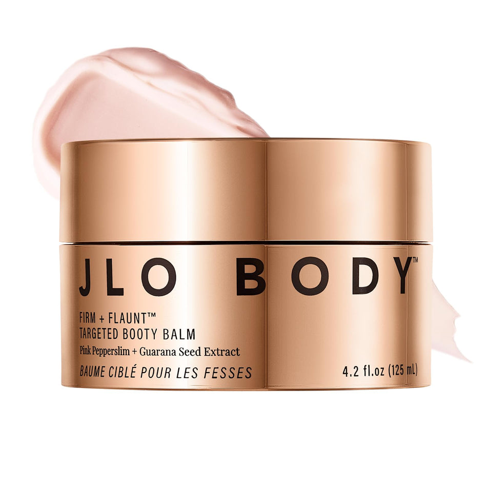 JLO BEAUTY jar front view showing product branding and size benefit