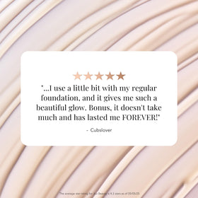 JLO BEAUTY bottle label close-up highlighting ingredients and benefits
