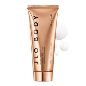 JLO BEAUTY jar front view showing product and brand promising hydration