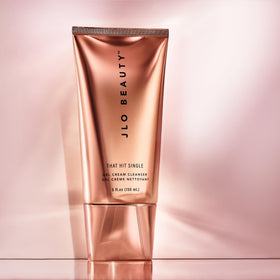 JLO BEAUTY makeup removal before and after showing effective cleansing