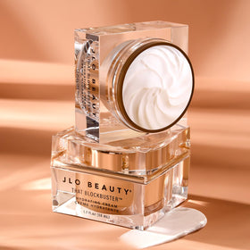 JLO BEAUTY label close-up showing ingredients, provides transparency and benefits