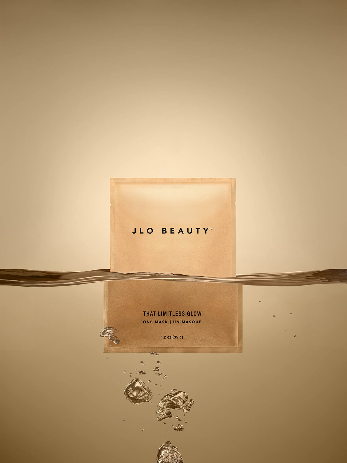 JLO BEAUTY masks staged in bathroom for self-care routine and relaxation benefit