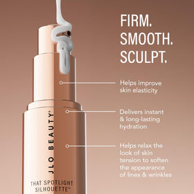 JLO BEAUTY pump close-up highlighting precise dispensing and hygienic use