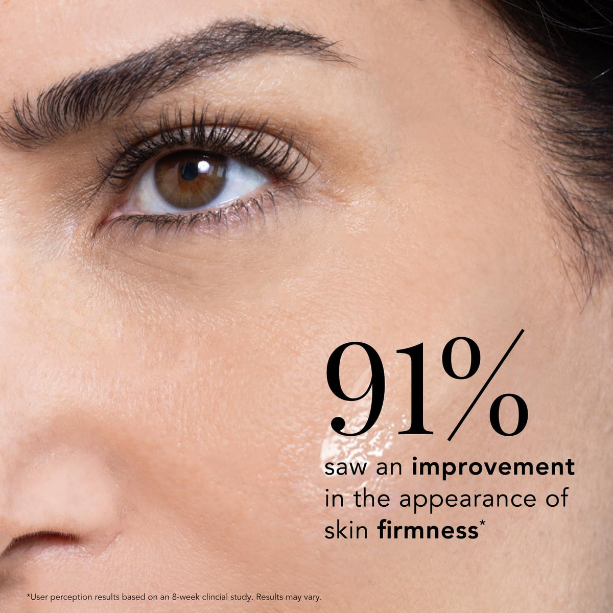 JLO BEAUTY application on face illustrating quick-absorbing hydration