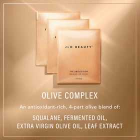JLO BEAUTY glow serum texture close-up highlighting hydrating consistency