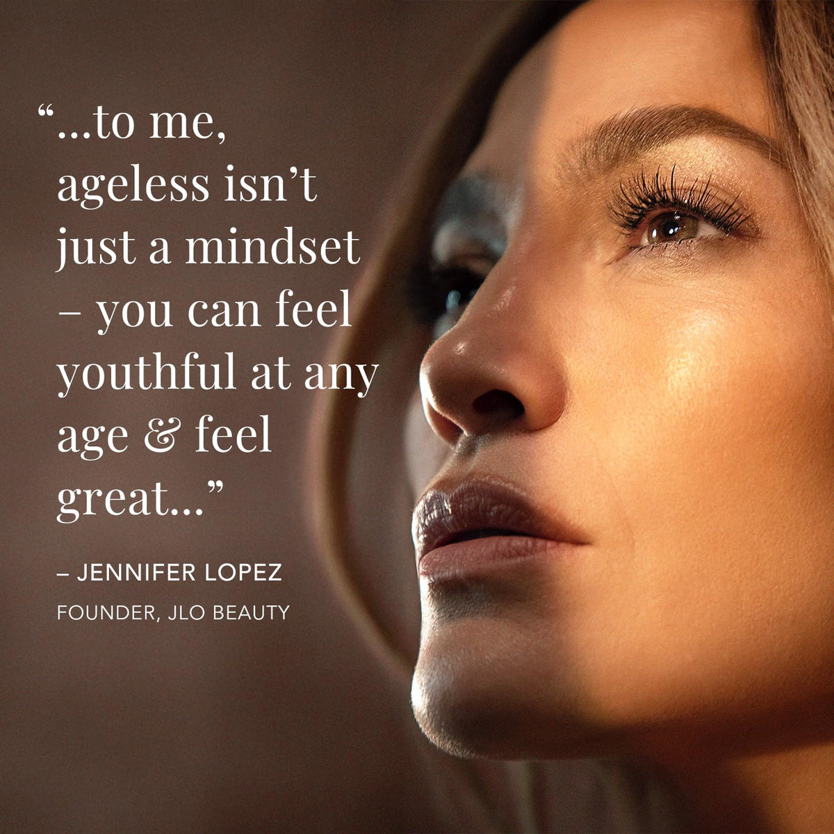JLO BEAUTY texture droplet on skin showing hydration and plumping effect