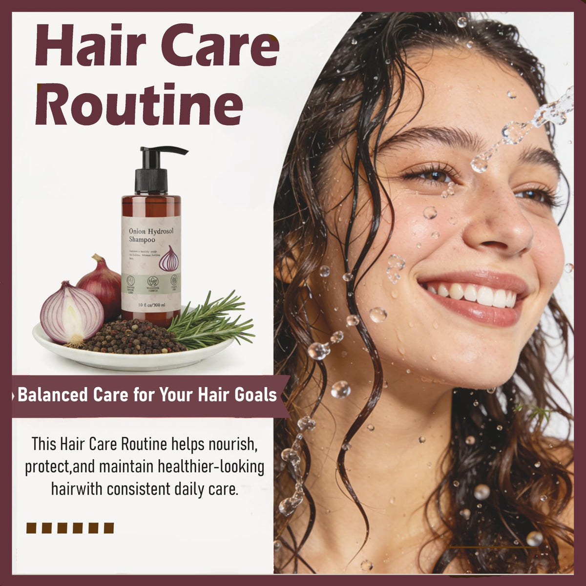 JLQJLQ shampoo on bathroom shelf suggesting daily routine benefit