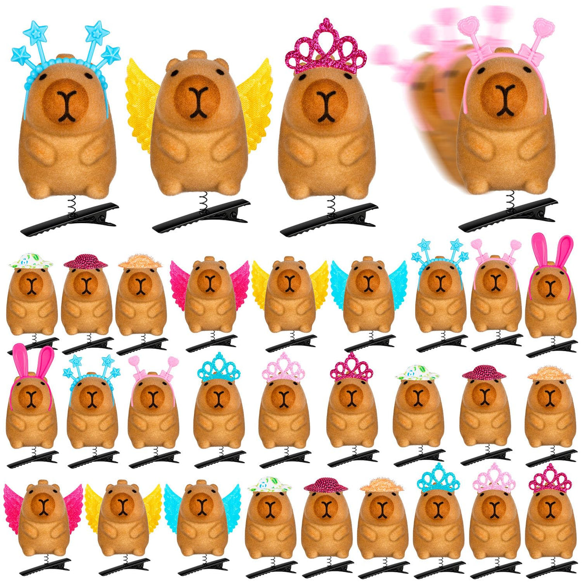 JMZYJZH front packaging showing 24 capybara clips and value benefit