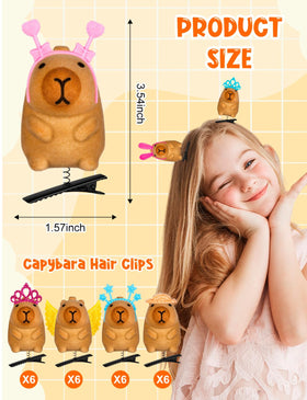 JMZYJZH capybara clips arranged as party favors for group events