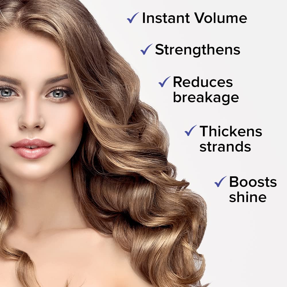 Joanne Jones before and after photo showing fuller, shinier hair results
