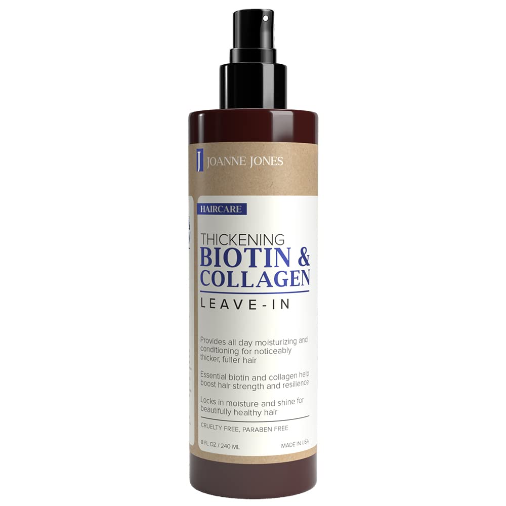 Joanne Jones front bottle view showing product and volumizing benefit