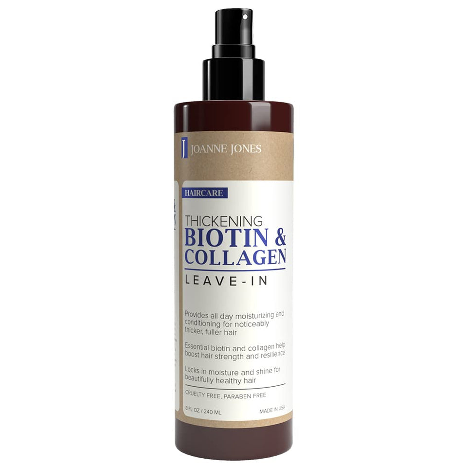 Joanne Jones front bottle view showing product and volumizing benefit
