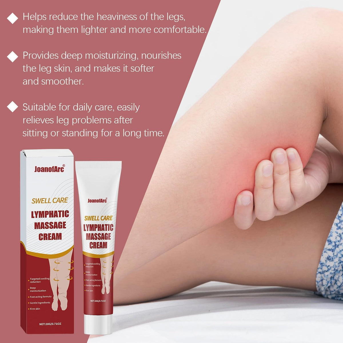 JoanofArc label close-up showing directions and hypoallergenic formulation benefits