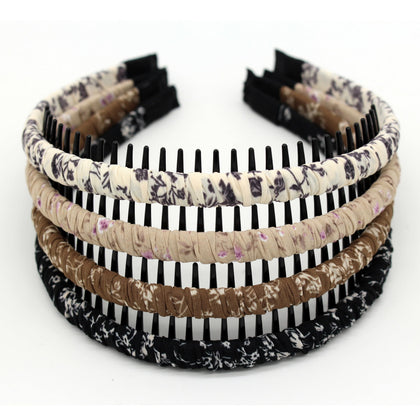 JOBAND front view of four-pack headbands showing colors and slim profile for easy storage