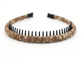 JOBAND headband beside a ruler illustrating 0.8cm band width for discreet styling