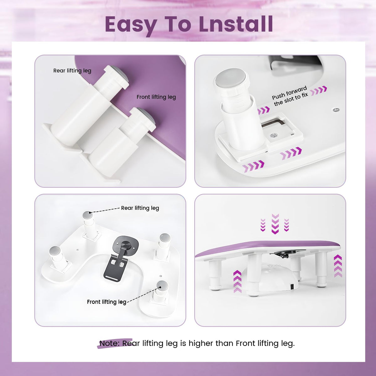 JODSONE anti-slip base pad detail ensuring steadiness during nail services