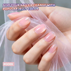JODSONE base coat, glossy top coat and matte glitter top coat for finish options