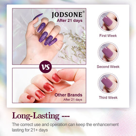 JODSONE bottles held in hand showing compact size and portability benefit