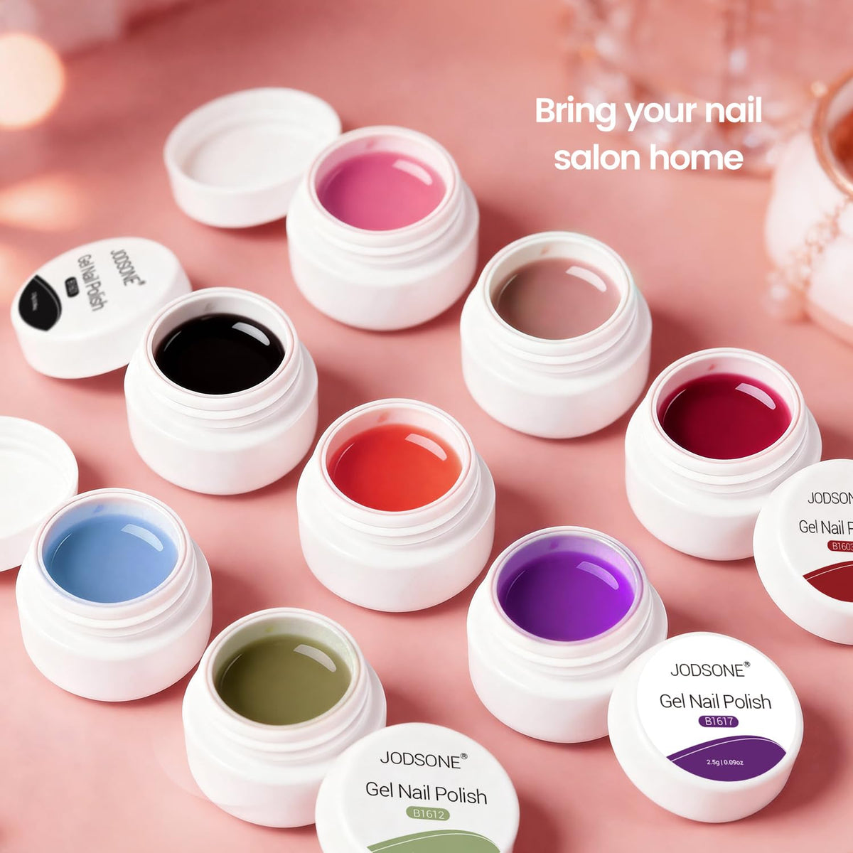 JODSONE color range fanned out to highlight vibrant pigments and variety