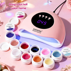 JODSONE open pots displaying vibrant color range for diverse nail designs