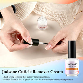 JODSONE cuticle trimmer with steel pusher set for controlled trimming and clean edges